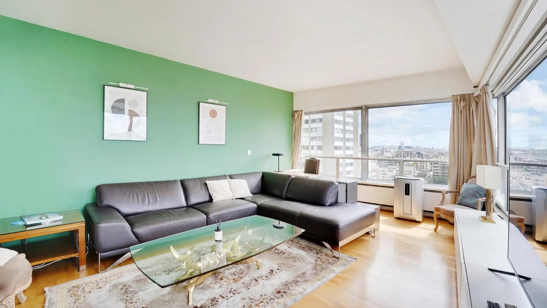 شقة Seine & Eiffel 100M2 Avec Vue Panoramique Parking باريس فرنسا